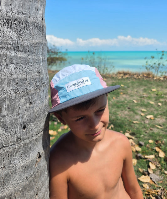 Pink and Blue 5 Panel Cap